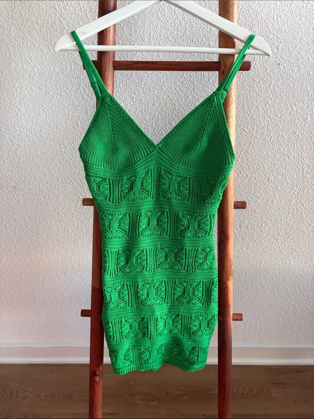Olive & Oak Emerald Green Knit Slip Dress